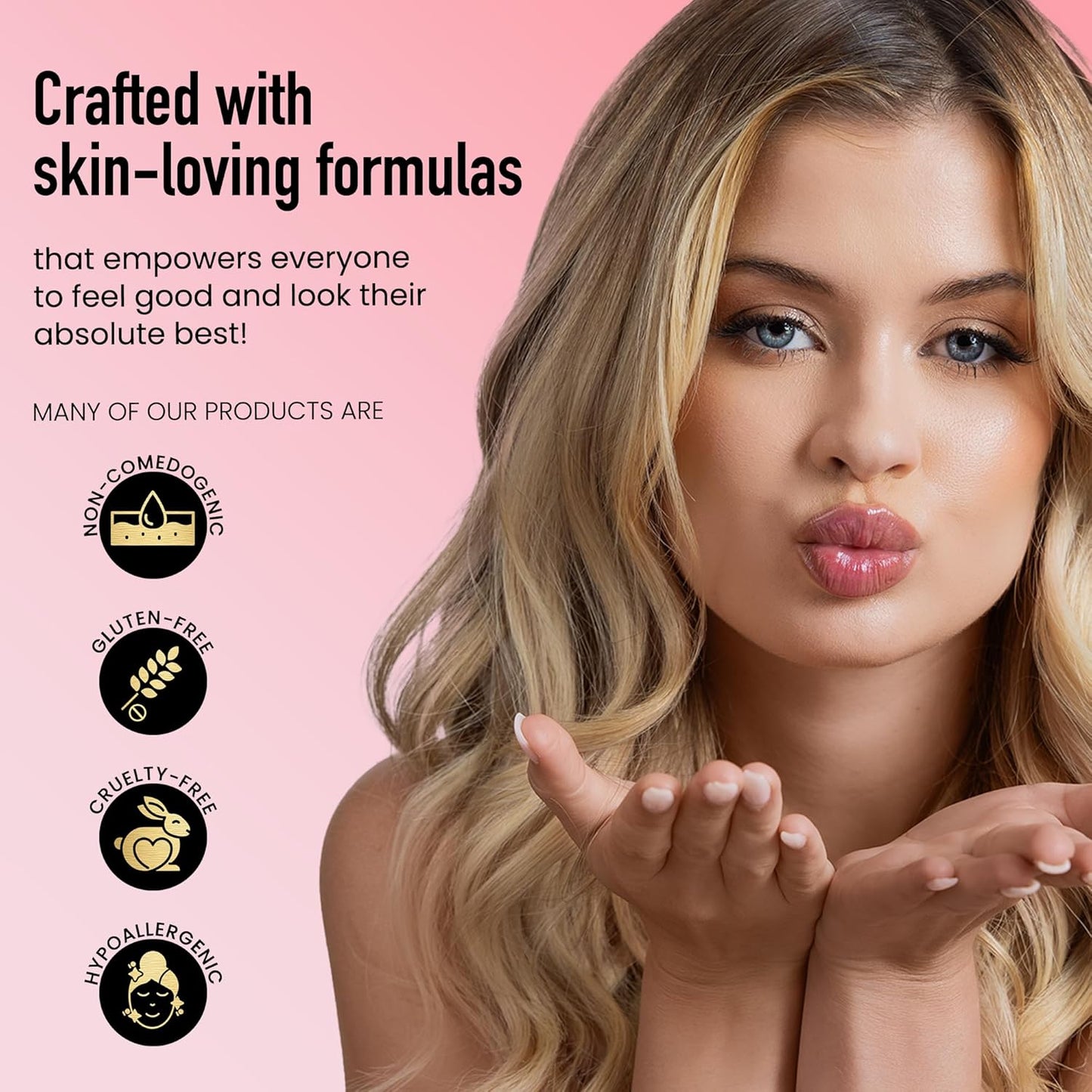 Frankie Rose Cosmetics Lip Gloss | Non-Sticky Formula, Long Lasting Lip Gloss, Bold Pigment & Hydrating Lip Gloss, Flirt Shimmer Lip Gloss, 20g