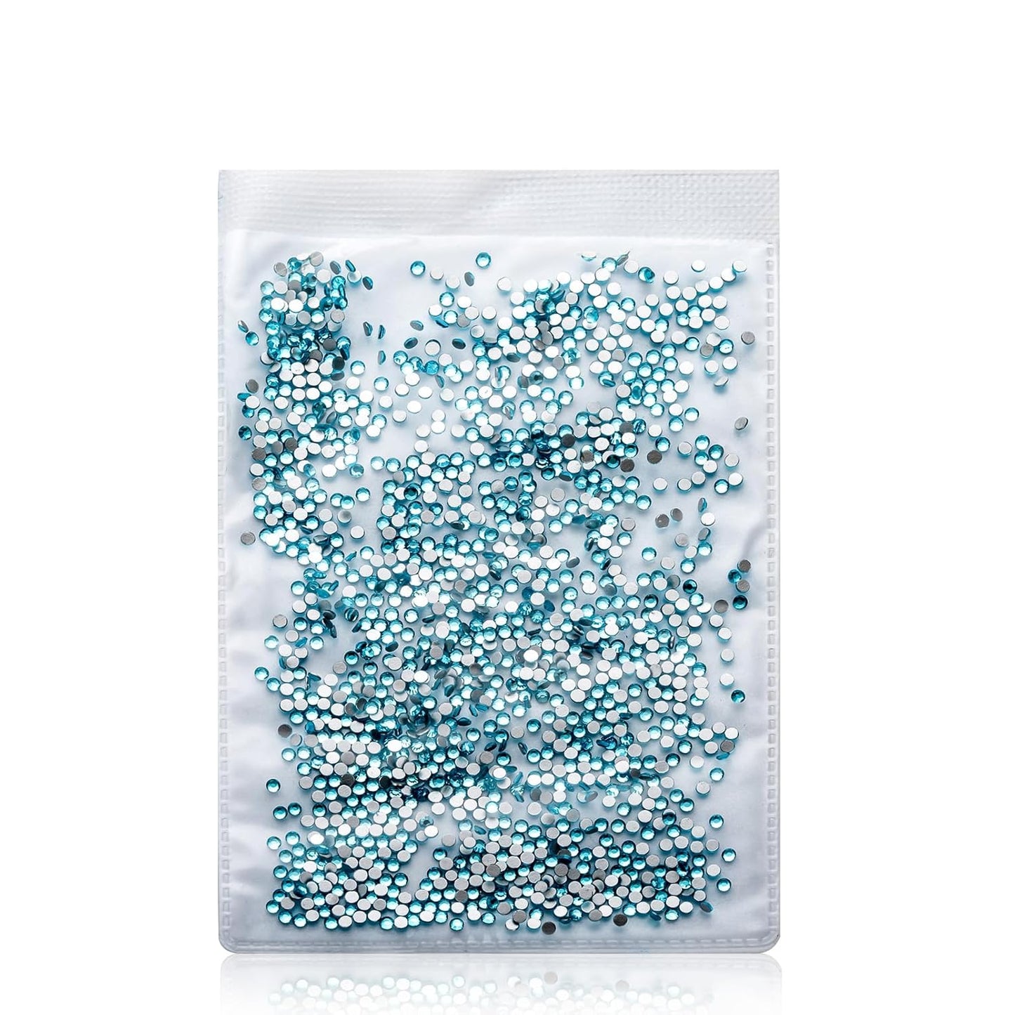 3000Pcs Aquamarine Crystal Rhinestones,Glass Flatback Rhinestones Mini Gemstones for Nail Face Makeup Art Crafts Clothes Decoration -(SS6,2.0mm,Aquamarine)