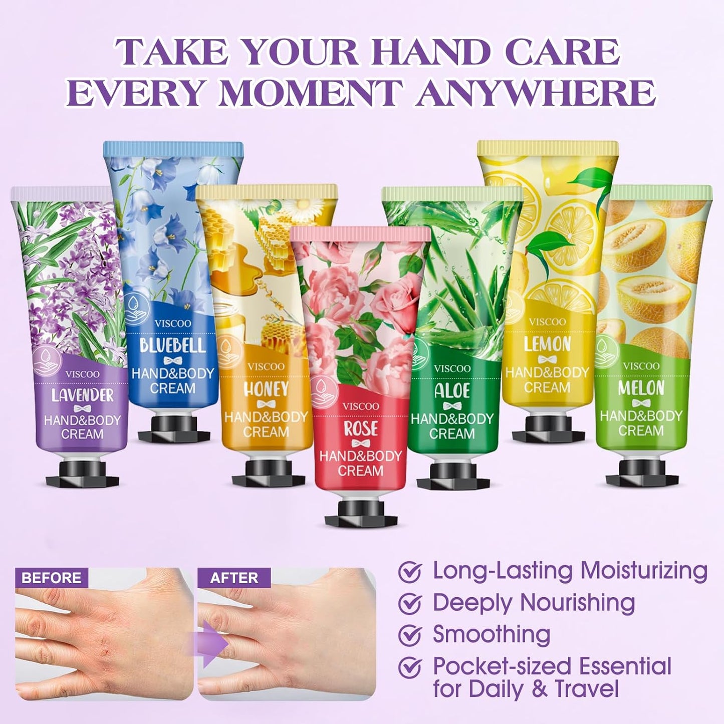 14 Pack Hand Cream Gifts Set for Women, Bulk Hand Lotion for Birthday Gifts for Women, Bridesmaid Gifts, Thank You Gifts, Party Favors, Mini Moisturizing Hand Lotion Travel Size for Dry Cracked Hands