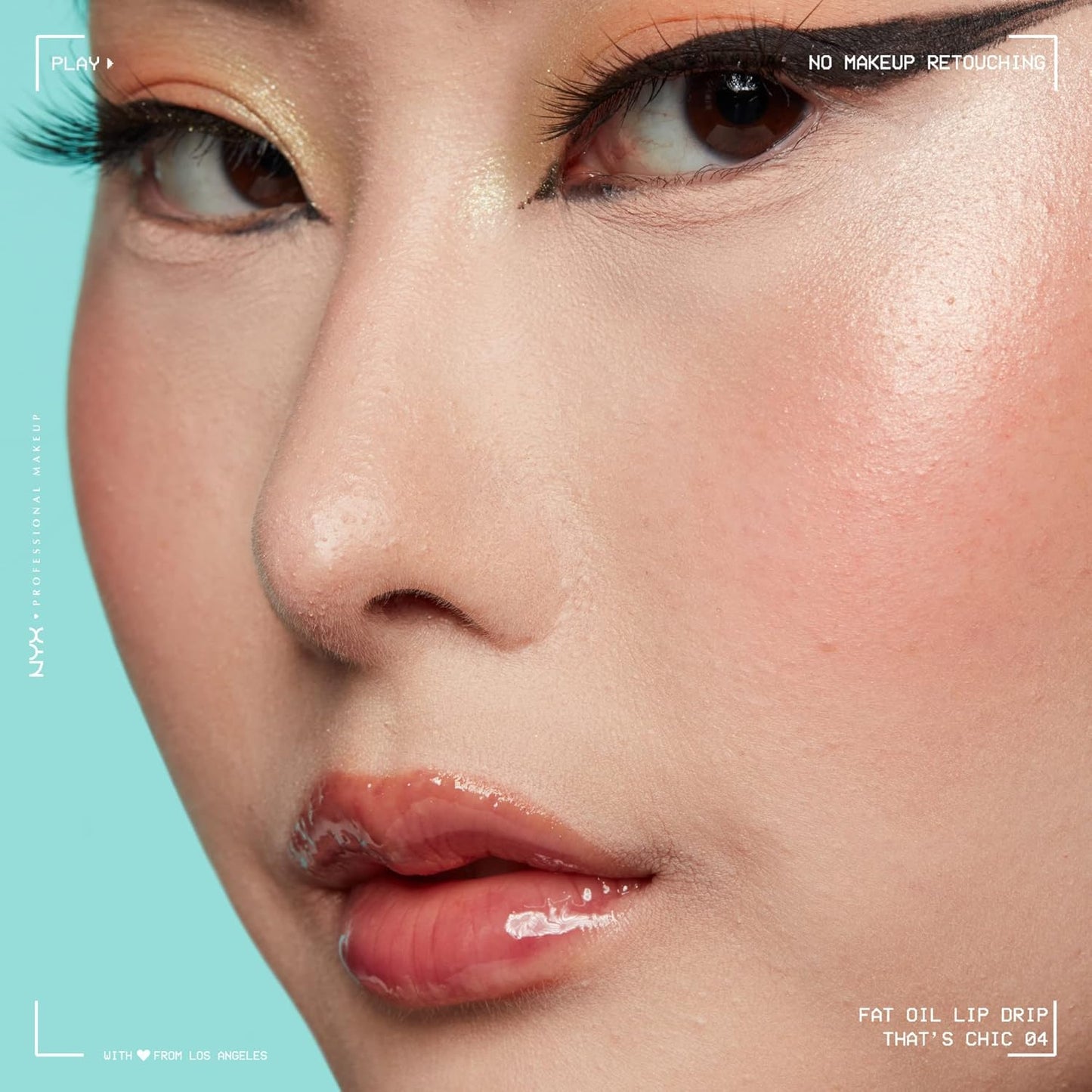 NYX PROFESSIONAL MAKEUP Fat Oil Lip Drip, Moisturizing Lip Oil Gloss, Vegan Tinted Formula, Up to 12 HR Hydration - That's Chic (Deep Berry)