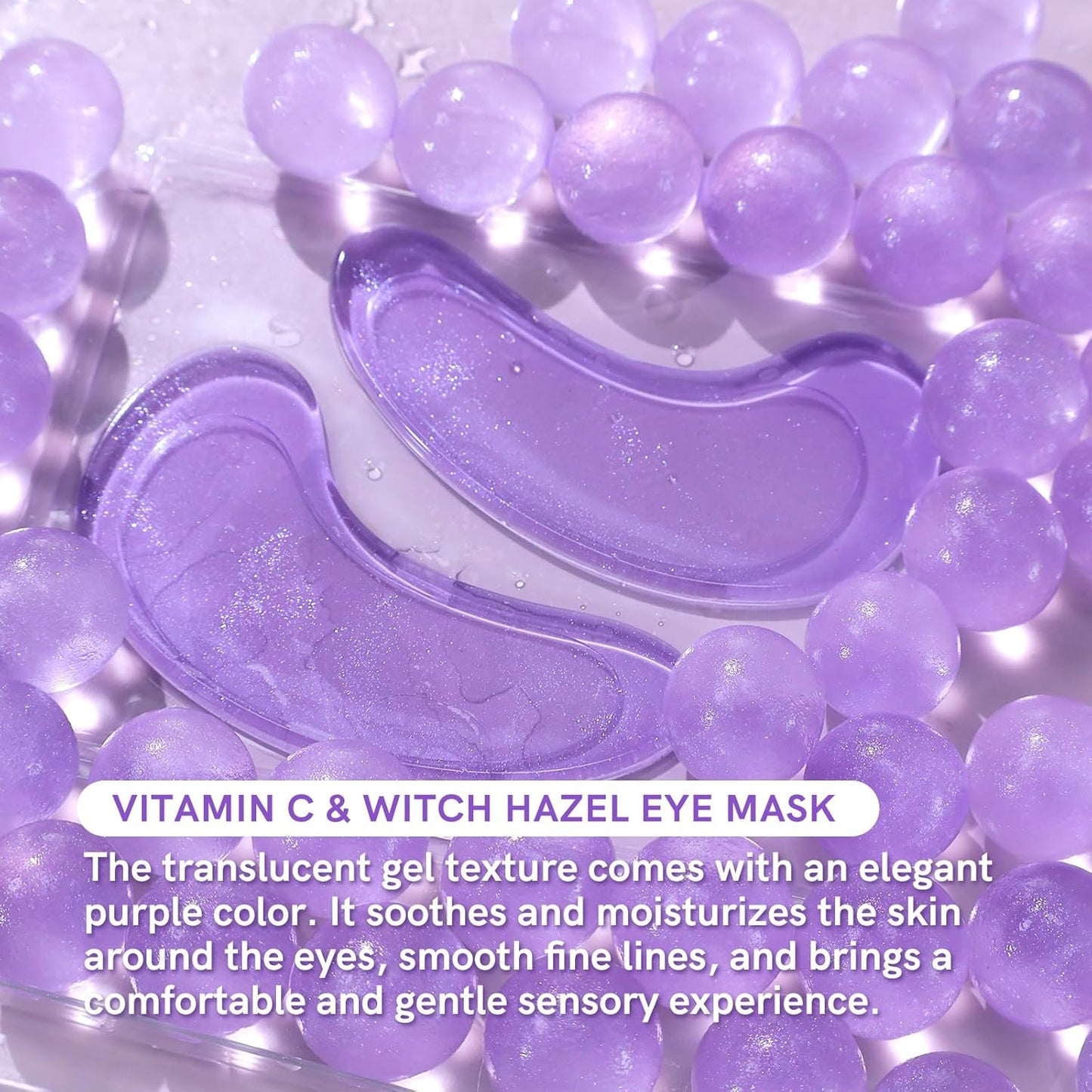 Under Eye Patches with Vitamin C and Witch Hazel Eye Mask for Dark Circles and Puffiness,Face Mask Skin Care Products 30 Pairs