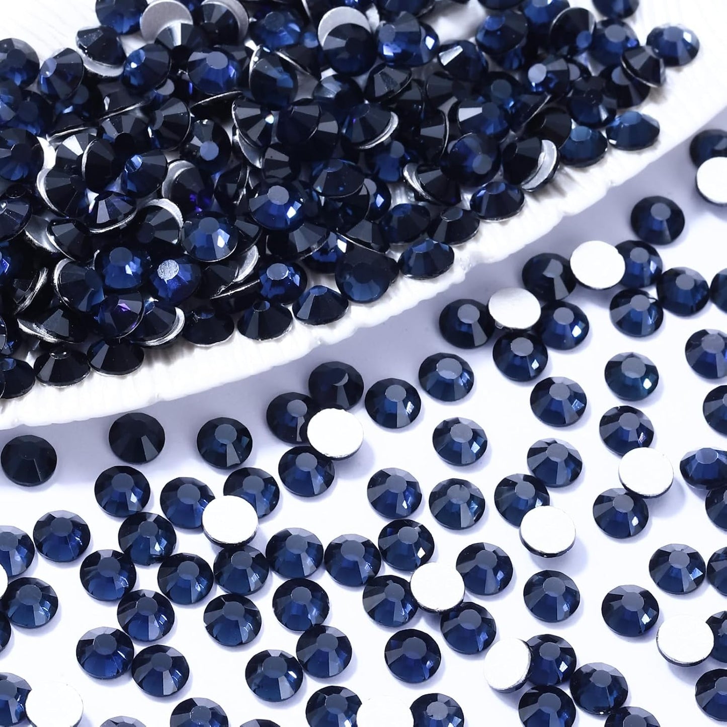 Montana Flatback Rhinestones, Glass Rhinestones for Nail Art and Craft, Glue Fix, Loose Crystal Gemstones(Montana, SS30, 288pcs, 6.4-6.6mm)