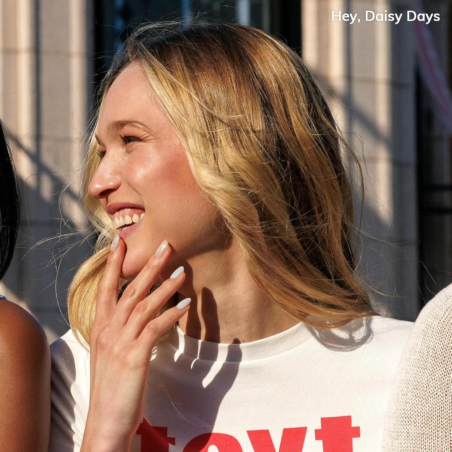 Semi Cured Gel Nail Strips | No LED Lamp Needed | Spring, Marble, Pink | Easy Apply & Remove, Salon Quality | Includes 28 Strips, 1 Prep Pads, Nail File & Wooden stick - Hey, Daisy Days