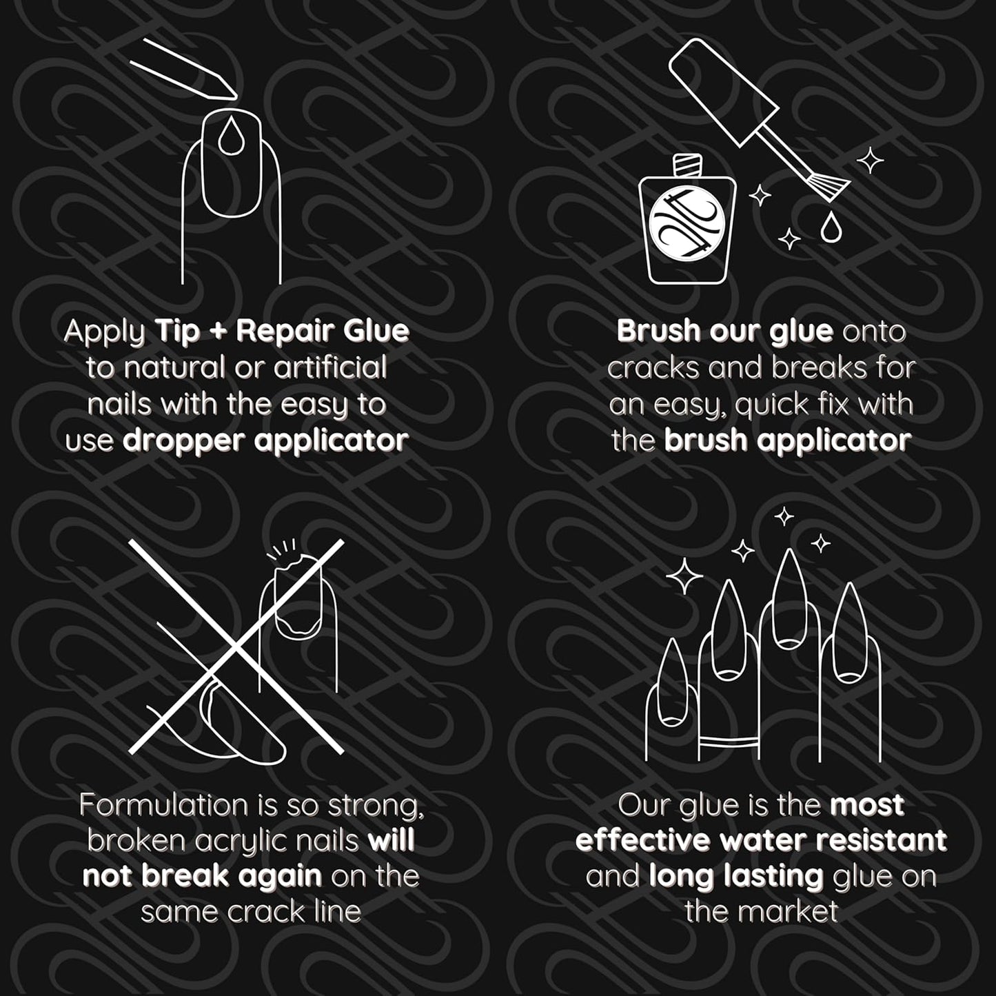 Tammy Taylor Tip and Nail Repair Glue | Dry Clear Gel Nail Glue for Press on Nails, Acrylic Nail Tips & Natural Breaks | Cure Under UV/LED | Solid Nail Adhesive Gel Glue for Nails and Extensions