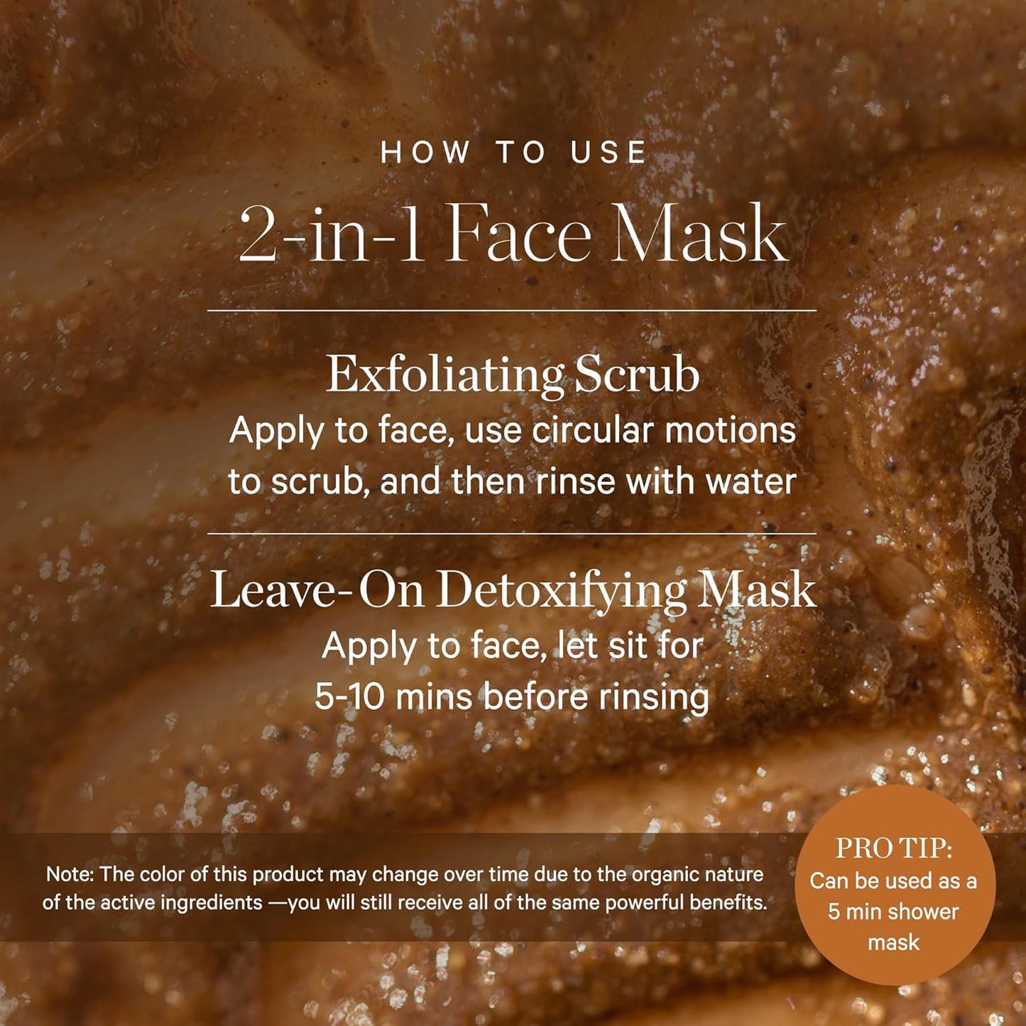 KORA Organics Turmeric Brightening & Exfoliating Mask, Multi-Use Facial Scrub, Polish & Illuminate, Certified Organic Exfoliating Face Mask, Cruelty Free, 1.01 fl oz - Face Scrub