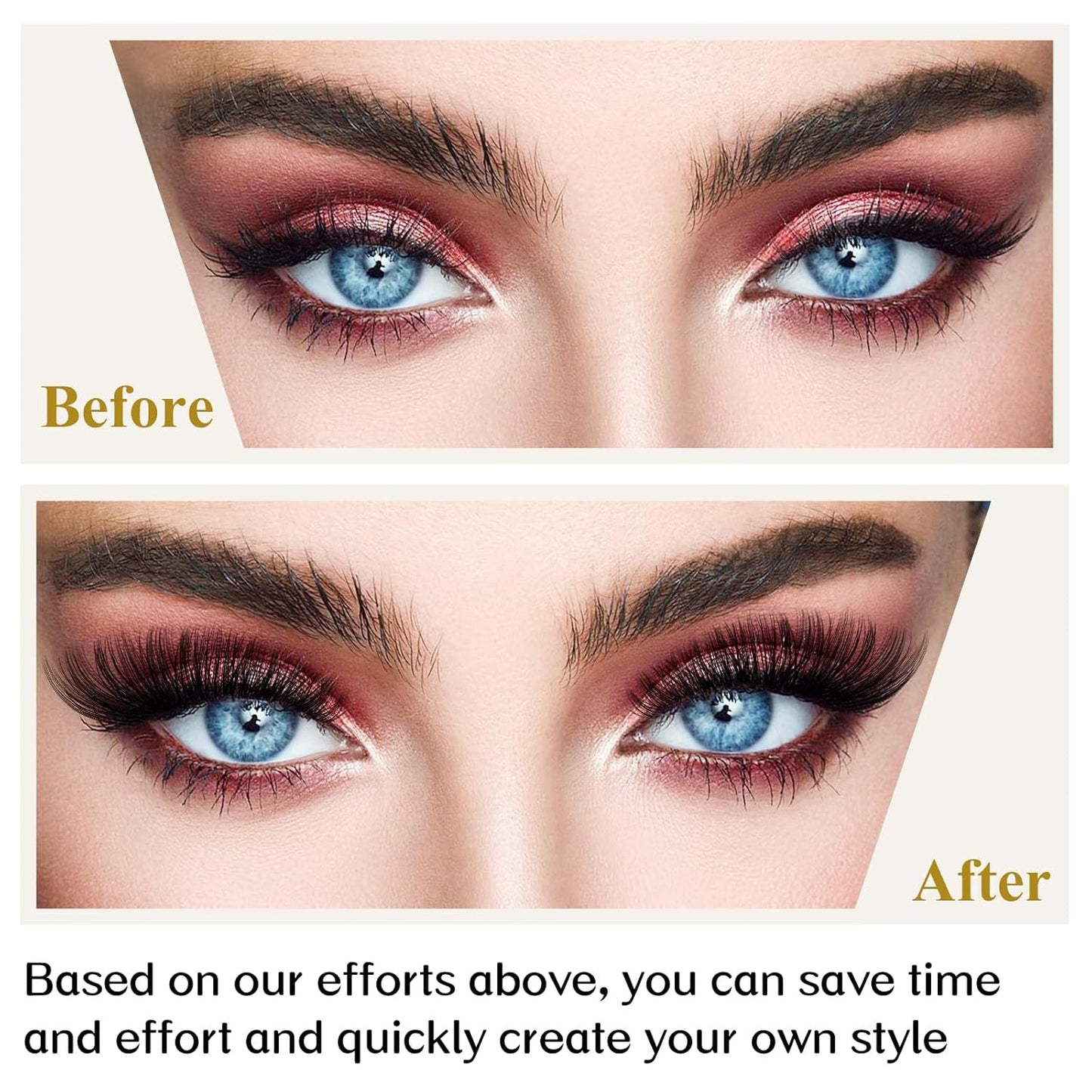 Lash Clusters B02 DIY Eyelash Extensions 72 Clusters Mega Volume C D Curl Individual Lashes Cluster Extensions for DIY at Home (NM-C-8-16MIX)