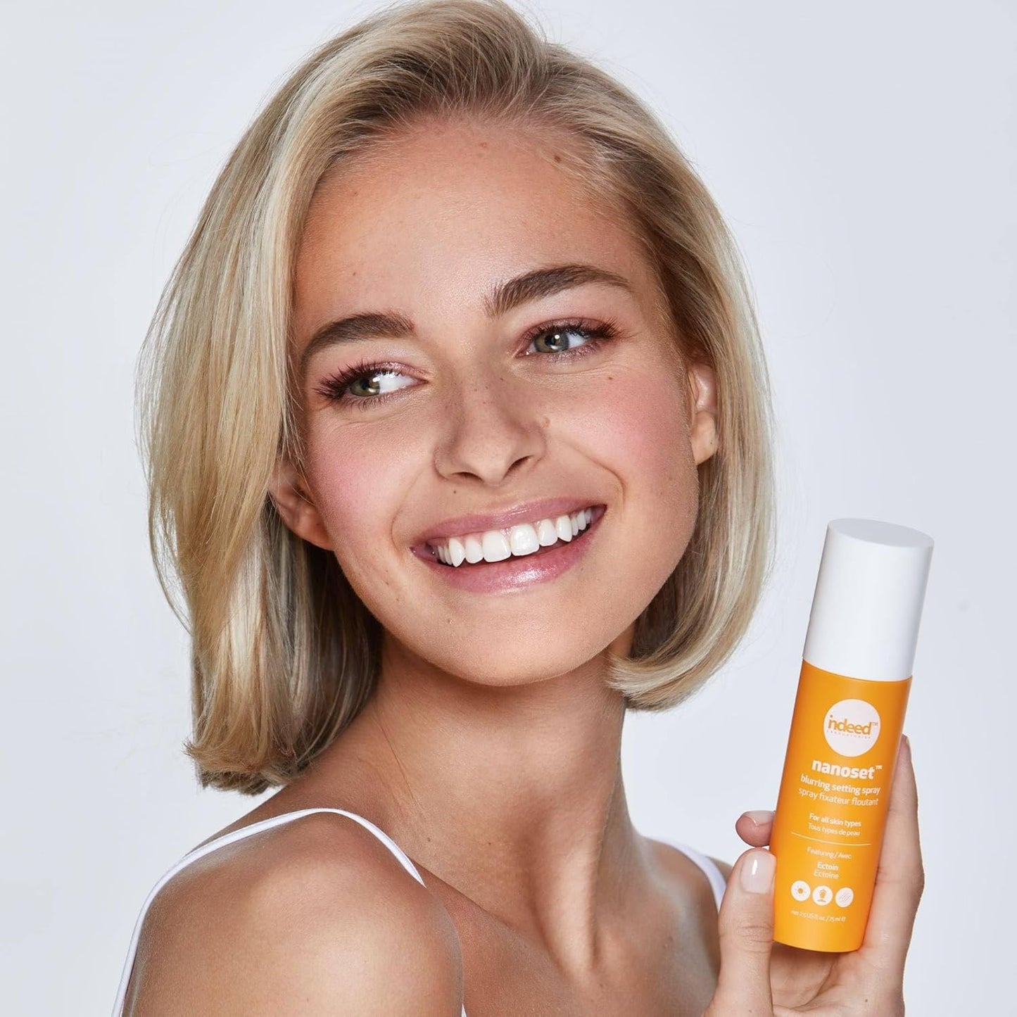 Indeed Labs Nanoset Blurring Setting Spray - Made With Ectoin - Lightweight, Long Lasting, Mattifying, Revitalizes, Controls Shine, Refreshes, Hydrates, All-Day Wear (Setting Spray)