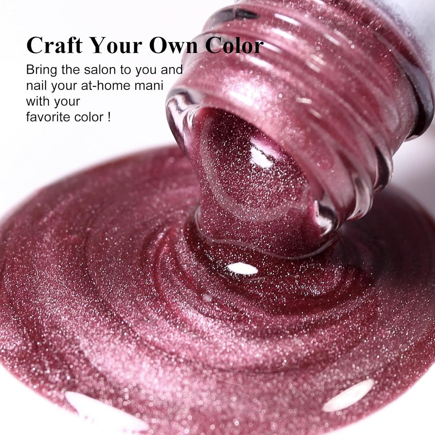 Imtiti Moonlight Cat Eye Gel Nail Polish, 15ml Nude Pink Holographic Crystal Cat Eyes Glitter UV Soak Off Gel Nail Polish with Magnetic Stick for Nail Art 1Pcs