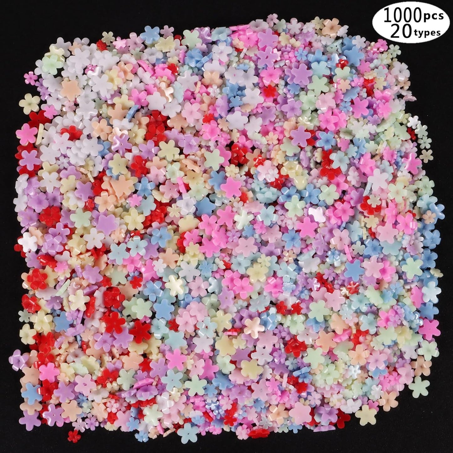 250pc 3D Nail Charms Set - Diverse Shapes & Colors for Acrylic Nails & DIY Crafts (#7)