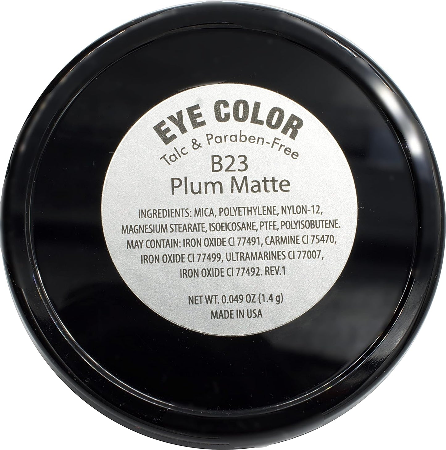 Warm Plum Matte Dark Mauve Purple Red Pressed Powder Single Vegan Eyeshadow; Talc, Paraben & Cruelty Free