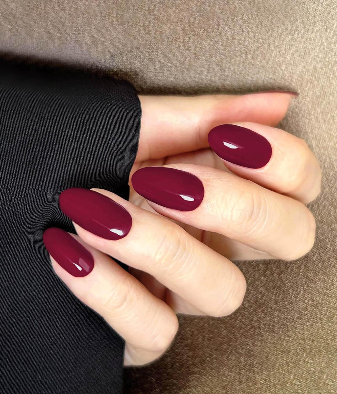 Nail Polish Strips - 22 Pcs Salon Quality Gel Nail Stickers - Long Lasting Wraps (Date Red)