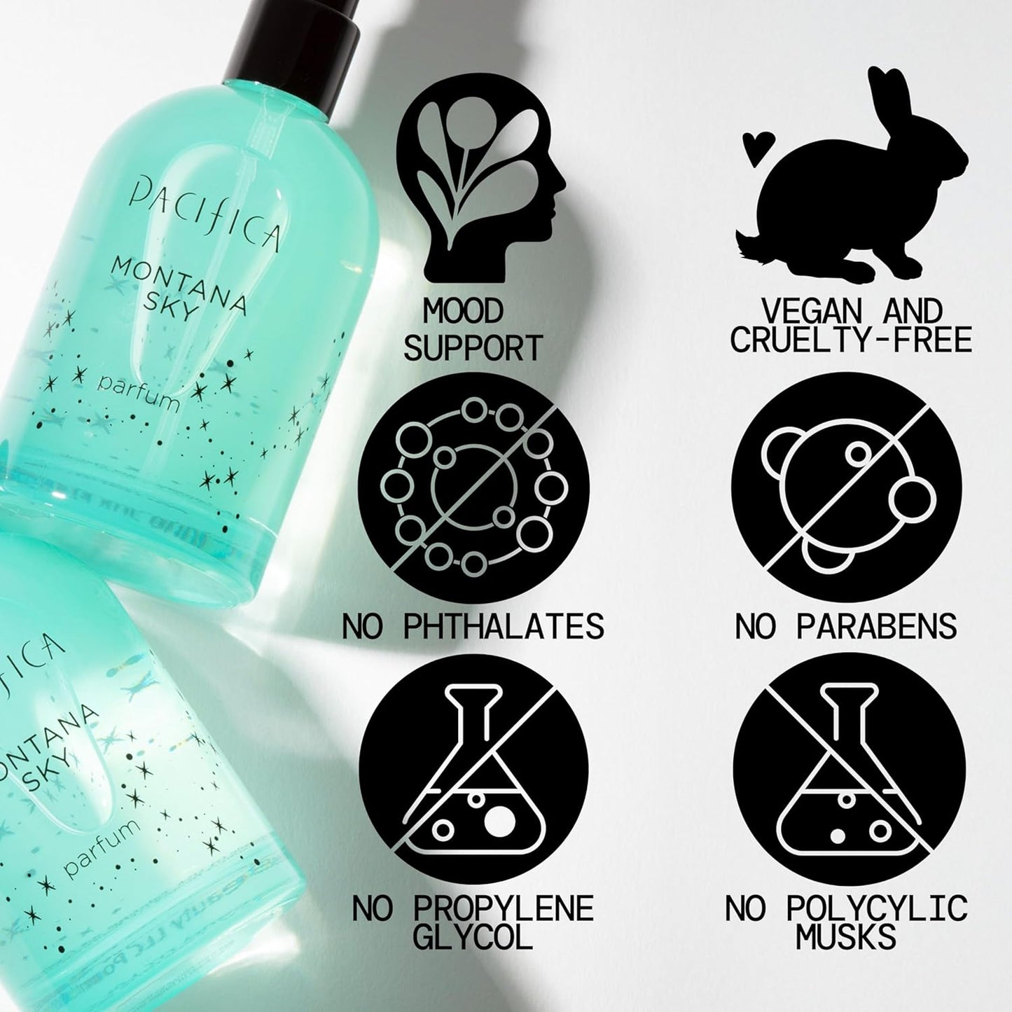 Pacifica Montana Sky Spray Perfume – Clean Vegan Fragrance for Women with Cedarwood & Sage – Grounding Earthy Woodsy Scent w/Cedarwood, Black Pepper, Sage, Cruelty-Free & Long-Lasting, 2 fl oz