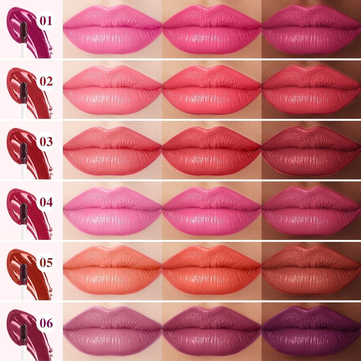 Lip Stain - Lip Stain Peel Off Long-Lasting with Matte Finish Waterproof & Transfer-Proof, Lip Liner Moisturizing & Nourishing Non-Stick Cup Highly Pigmented Color Lip Tint (05 Nude)