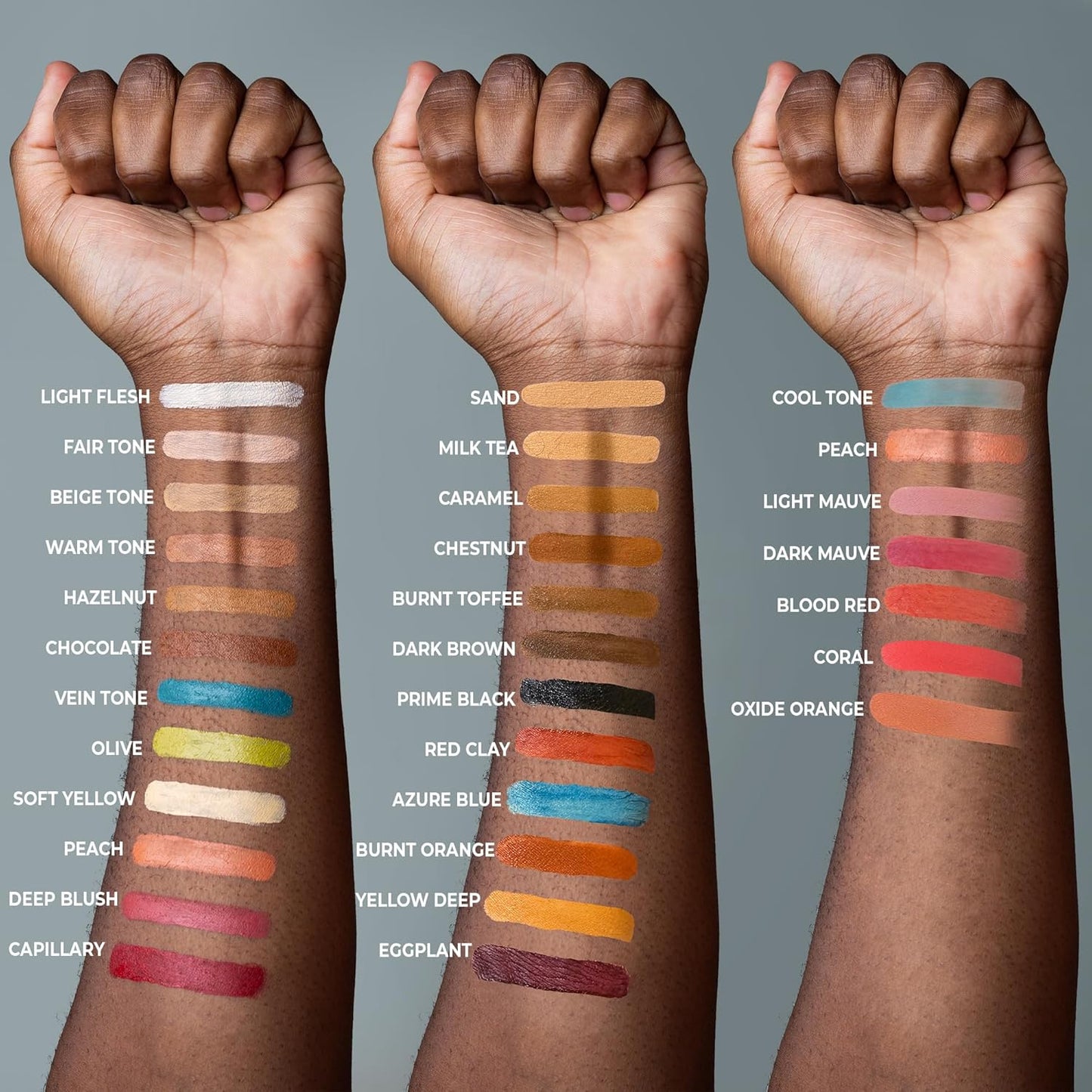 Alcohol Palette Refill Pans - Skin Tones - Coral