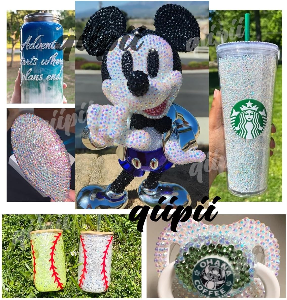 Transparent AB Resin Rhinestones w B7000 Jewelry Glue for Bedazzling Crafting 3mm 4mm 5mm 6mm Clear White AB Flatback Jelly Stones Bulk SS10-SS30 Diamonds Gems Charms for Nails Tumblers Crafts