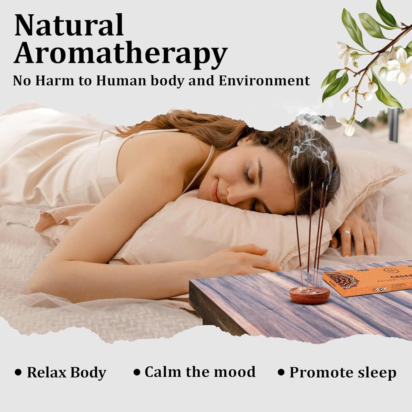 Raajsee Cedar Incense Sticks, 100%-Natural Charcoal Free Organic Non Toxic Clean Burning Handmade Insence Sticks 100 gm Pack, Meditation Gifts – Spritual Cleansing