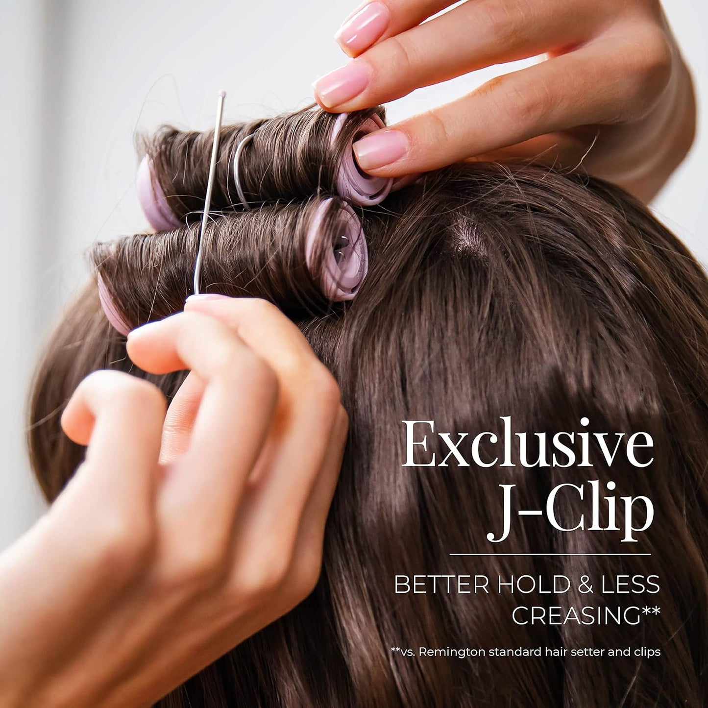 Remington Compact Ceramic Dual Voltage Hot Rollers for Long and Short Hair, Hair Setters, Hair Curlers, 1-1 ¼" Purple/Black, 10 Piece Set