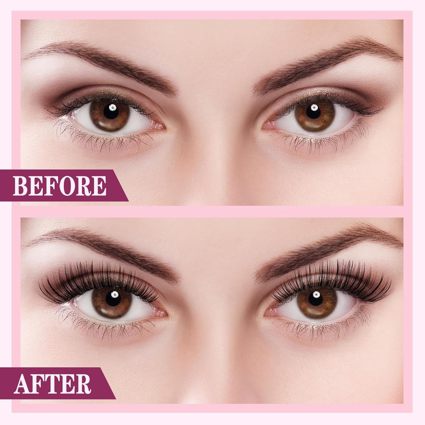 Lashes Clusters D Curl Fluffy Lash Clusters 0.07D 10-18 MIX 144 Eyelashes Individual Lashes Clusters DIY Lash Extensions at Home False Lashes Wide Band Natural Eye Lash Clusters U15 Lash