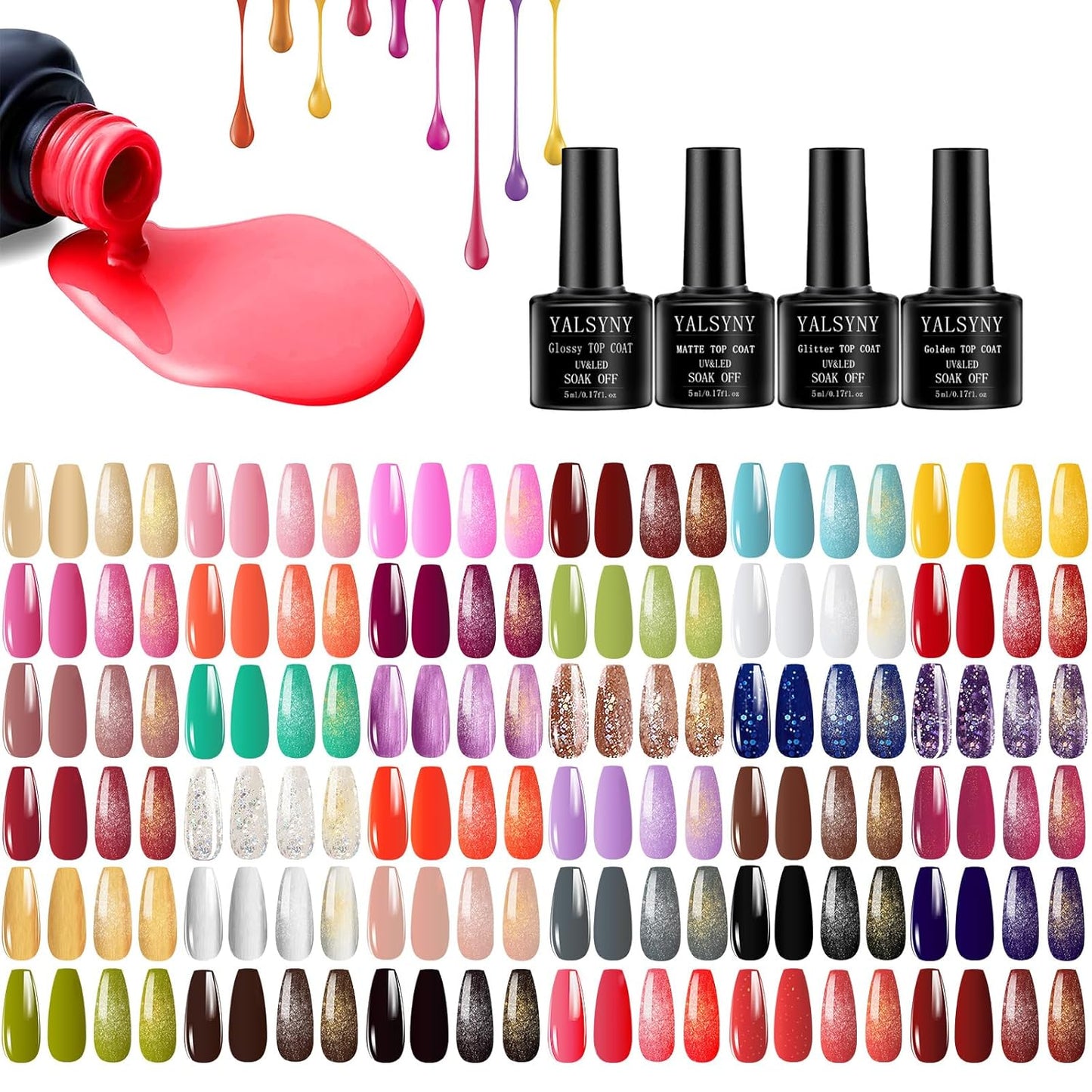 NAIL POLISH KIT with U V Lamp and Drill Starter Kit 36 Colors Gel Nail Polish Nail Art Gel Manicure Kit