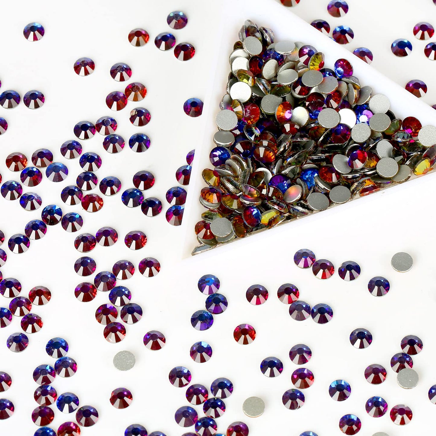 288Pcs Blue Blaze Crystal Rhinestones,Glass Flatback Rhinestones Gemstones for Nail Face Makeup Art Crafts Clothes Decoration -(SS30,6.5mm,Blue Blaze)