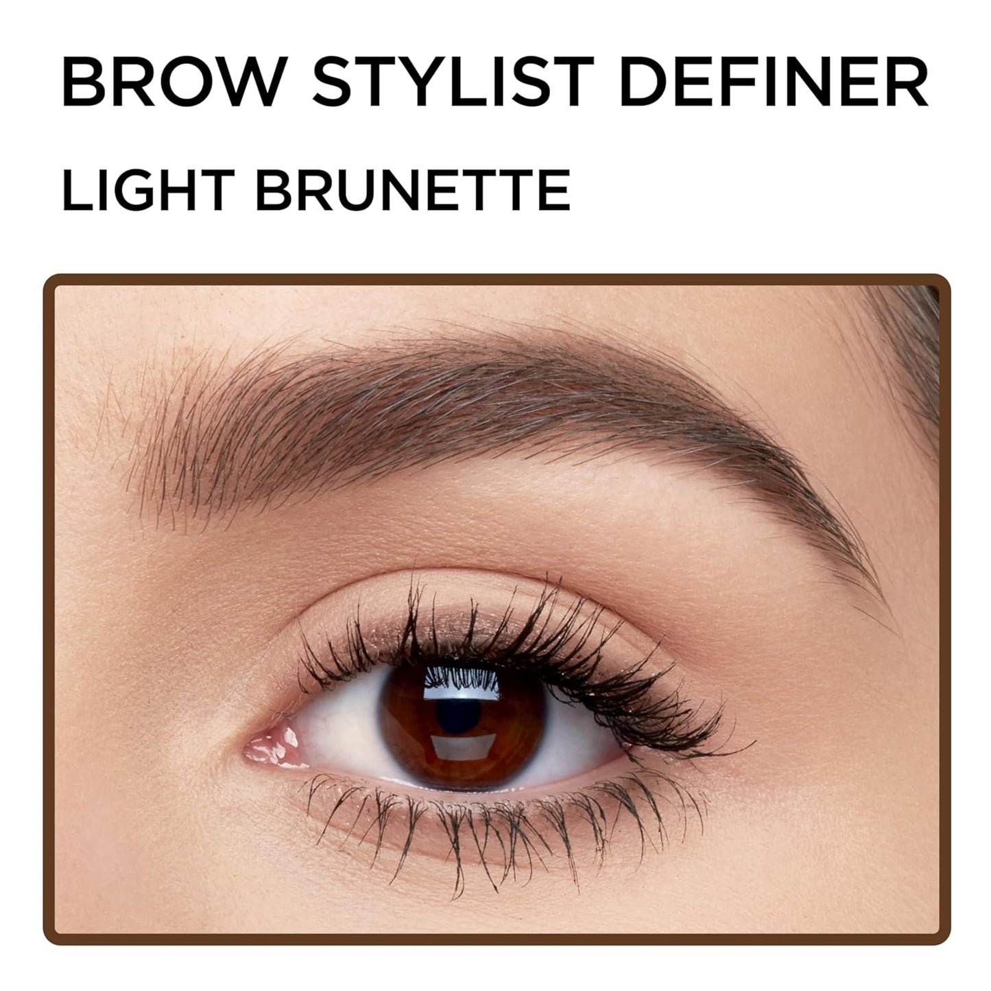 L'Oreal Brow Stylist Definer Waterproof Eyebrow Pencil, Light Brunette 0.003 Ounce (1 Count)