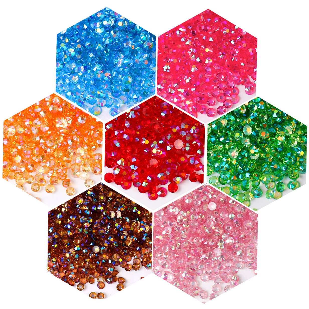 3000 Pieces SS12 3mm Flatback Rhinestones AB Clear Round Gems Crystals for Nail Art DIY Crafts Clothes Shoes Bags （Transparent Light Pink AB）