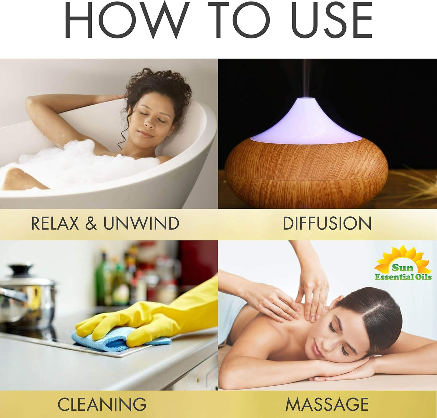 Sun Essential Oils – 4 oz Frankincense Essential Oil with Dropper for Diffuser, Skin, Face, Aromatherapy Massage, Humidifier, Warm & Resinous Scent for Candle, Lotion & Soap Making, Room Fragrance