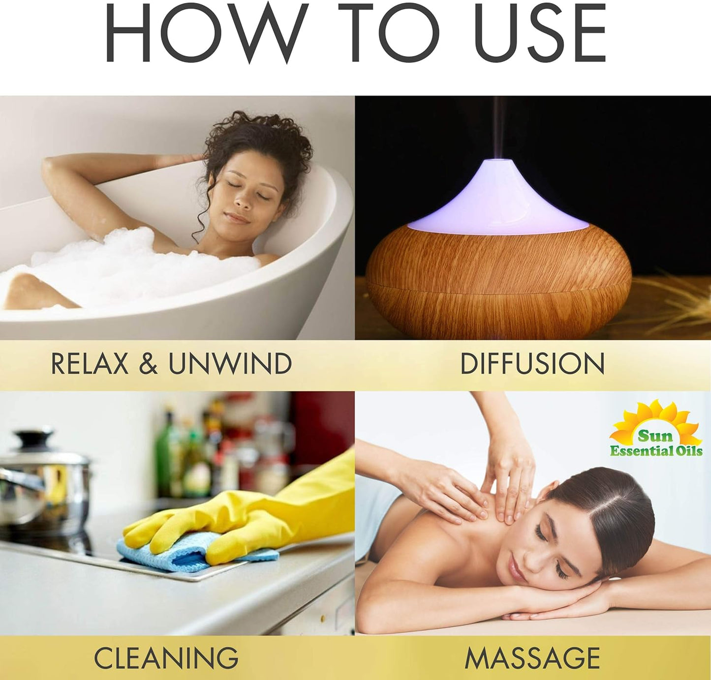 Sun Essential Oils Ylang Ylang Essential Oil – Aromatherapy Oil – (2 Fluid Ounces)