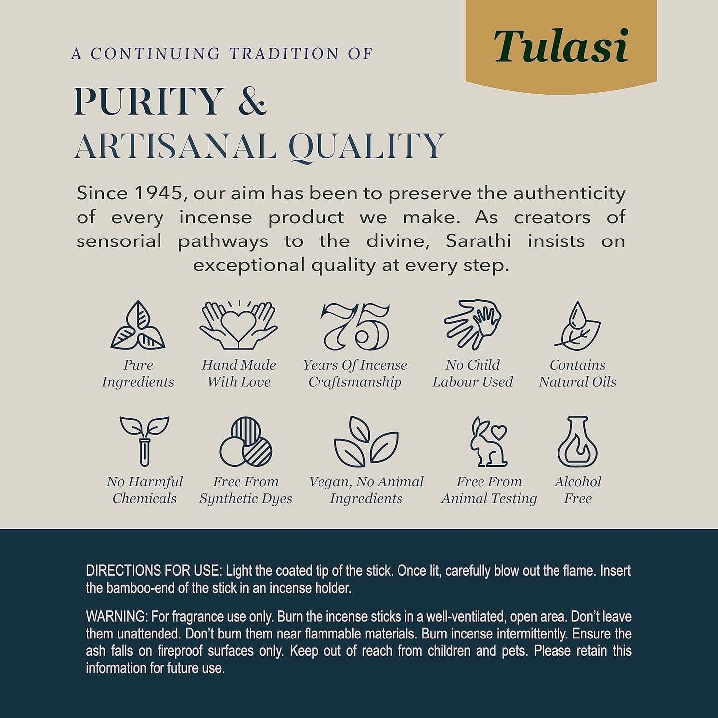 Tulasi Incense Sticks Pack of 12 Natural Scent (240 sticks) Variety Fragrance of Coconut, White Sage, Red Rose, Palo Santo, Lavender & Cinnamon etc, Ideal for Aromatherapy, Meditation & Positive Vibes