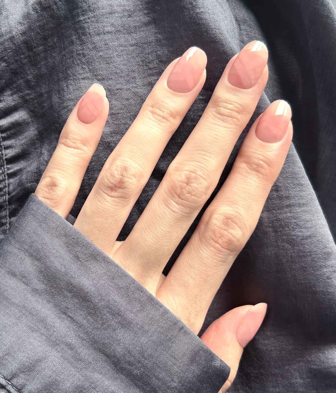 Nail Polish Strips - 22 Pcs Salon Quality Gel Nail Stickers - Long Lasting Wraps (Holding You Pink&Line)