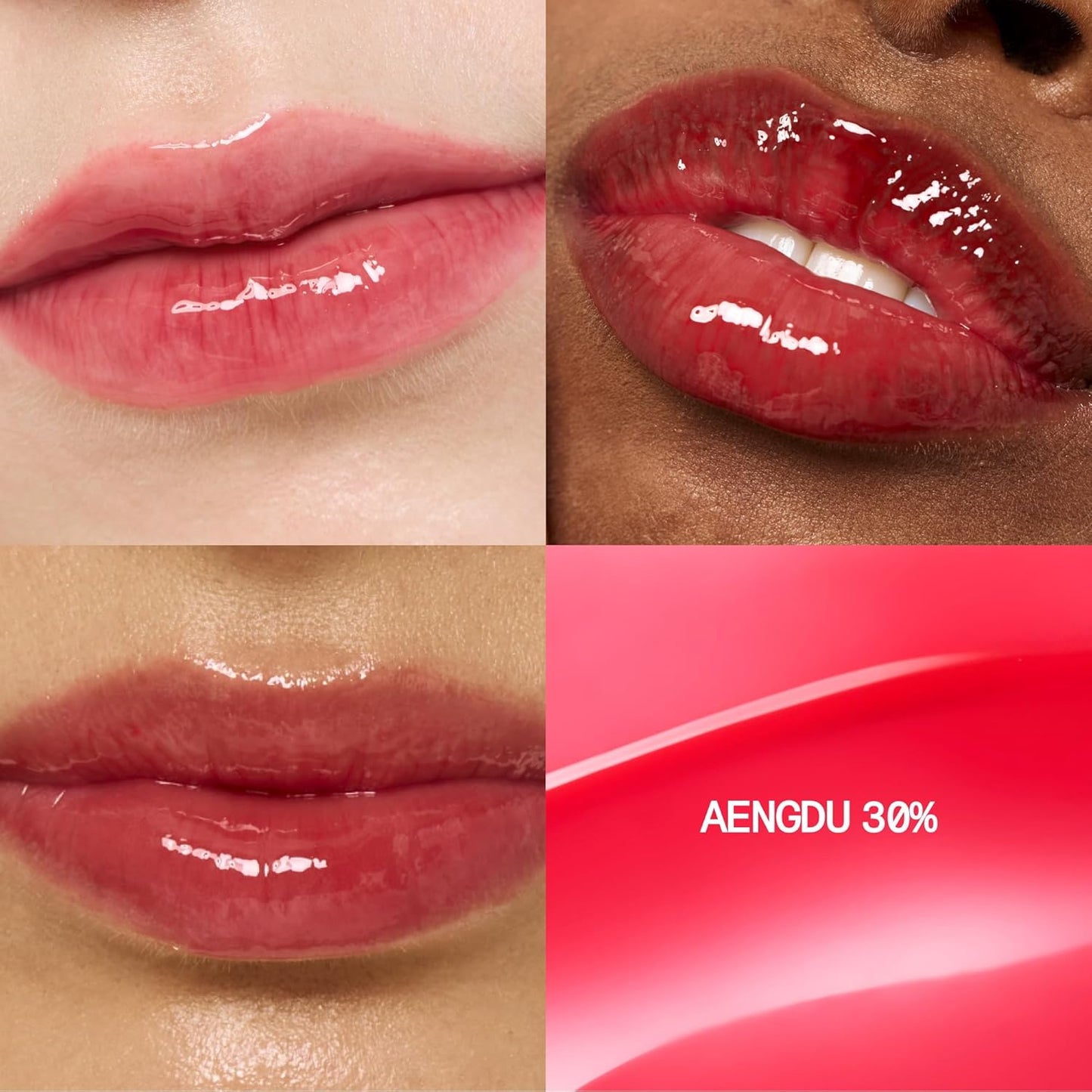 3D Voluming Gloss 30% (Sheer) | Aengdu 30% l High Shine, Non-Sticky Lip Gloss for Makeup | Long-Lasting, Moisturizing Gel Formula | 30%, 70% Pigment Options | 5.3g