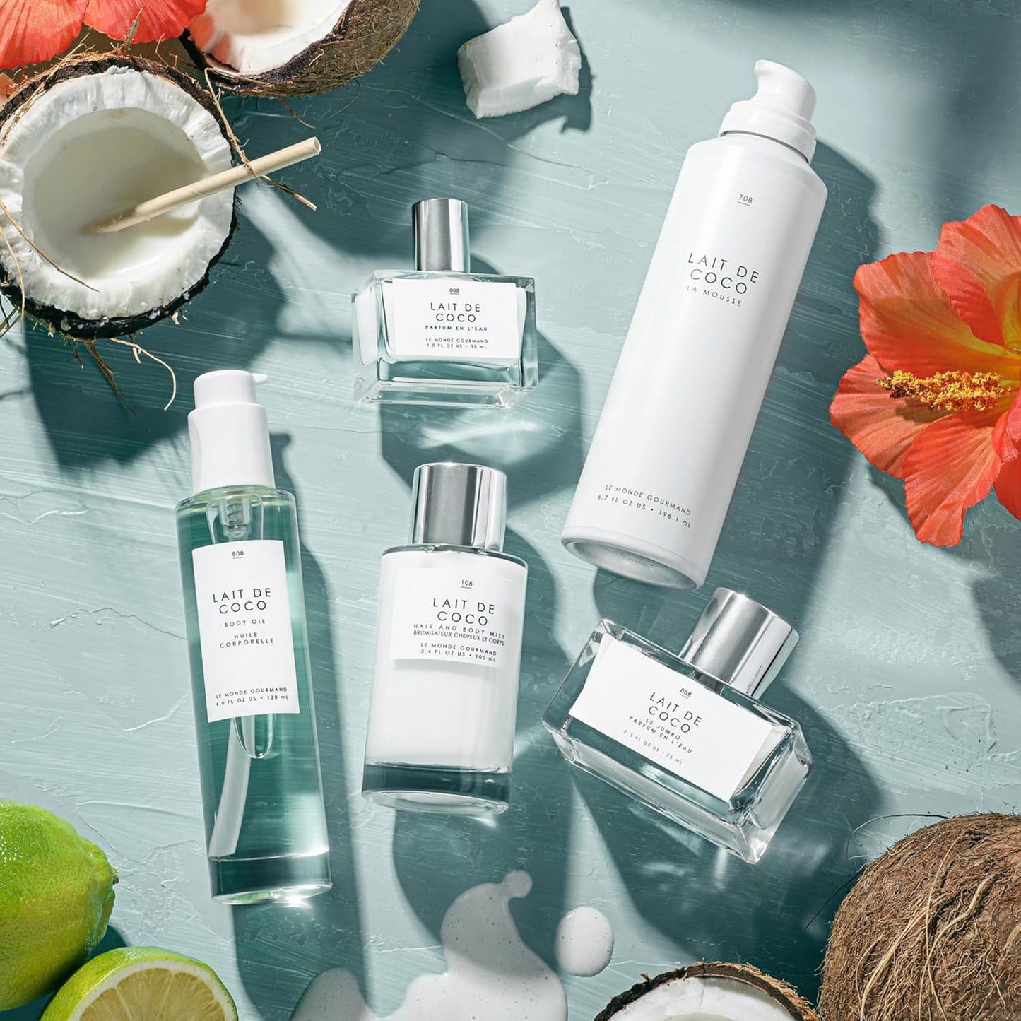 Le Monde Gourmand Lait de Coco Hair & Body Mist - 3.4oz (100ml) - Bergamot, Vanilla, Coconut Fragrance Notes