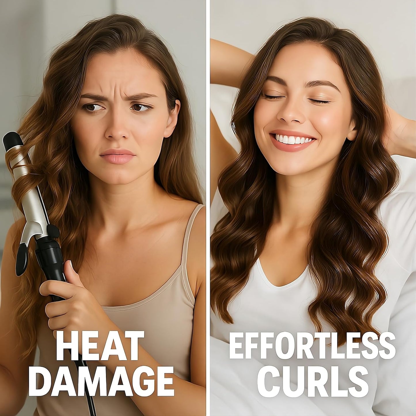 Nochesuave Heatless Hair Curler Headband – Overnight Curl Kit with Satin Curling Rod, Scrunchies & Claw Clip – Heatless Curls Overnight, No Heat Hair Rollers for Long, Medium & Fine Hair