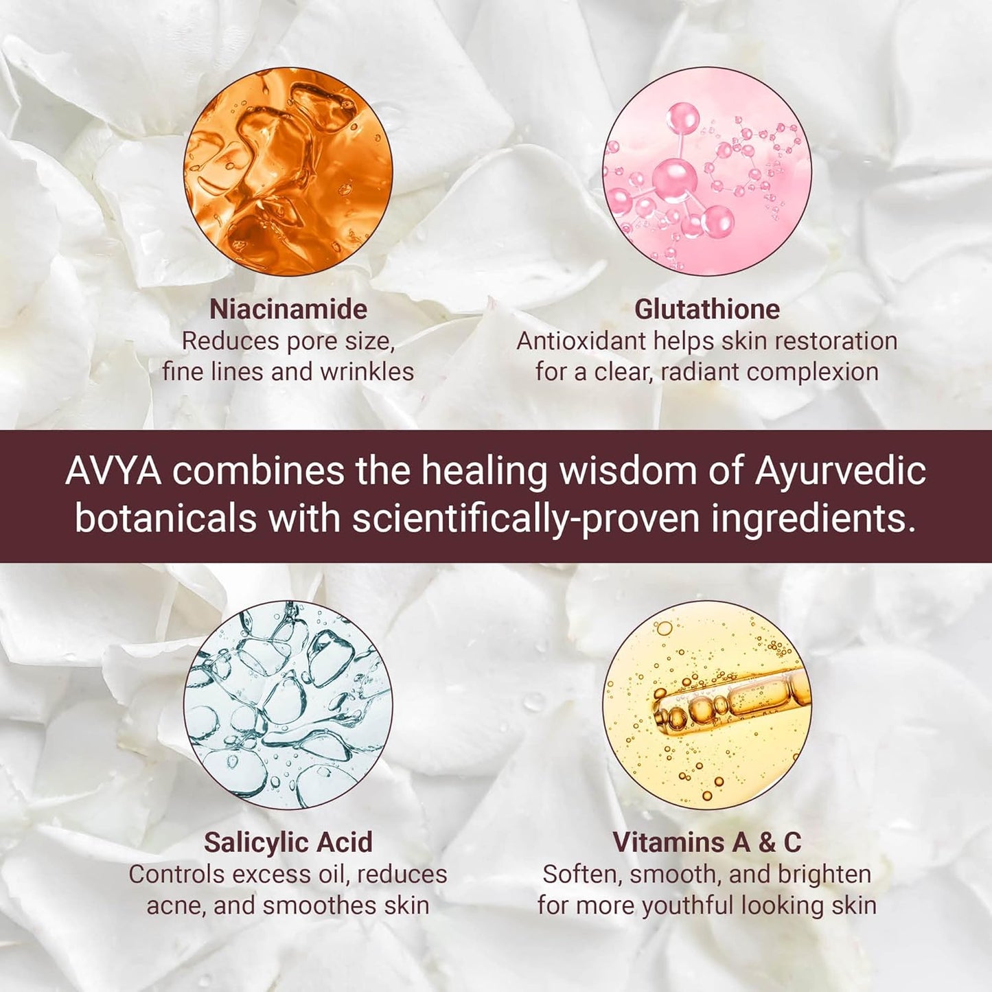 AVYA Anti-Aging Power Serum - Hyaluronic Acid Face Serum Plumps and Brightens Skin/Retinol Treatment Reduces Fine Lines and Boosts Collagen for Smoother Skin / 1oz (30ml)