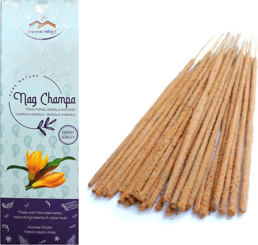 Nag Champa Incense Sticks - Traditional Handcrafted Masala Incense - 40 to 50 Sticks Approx.