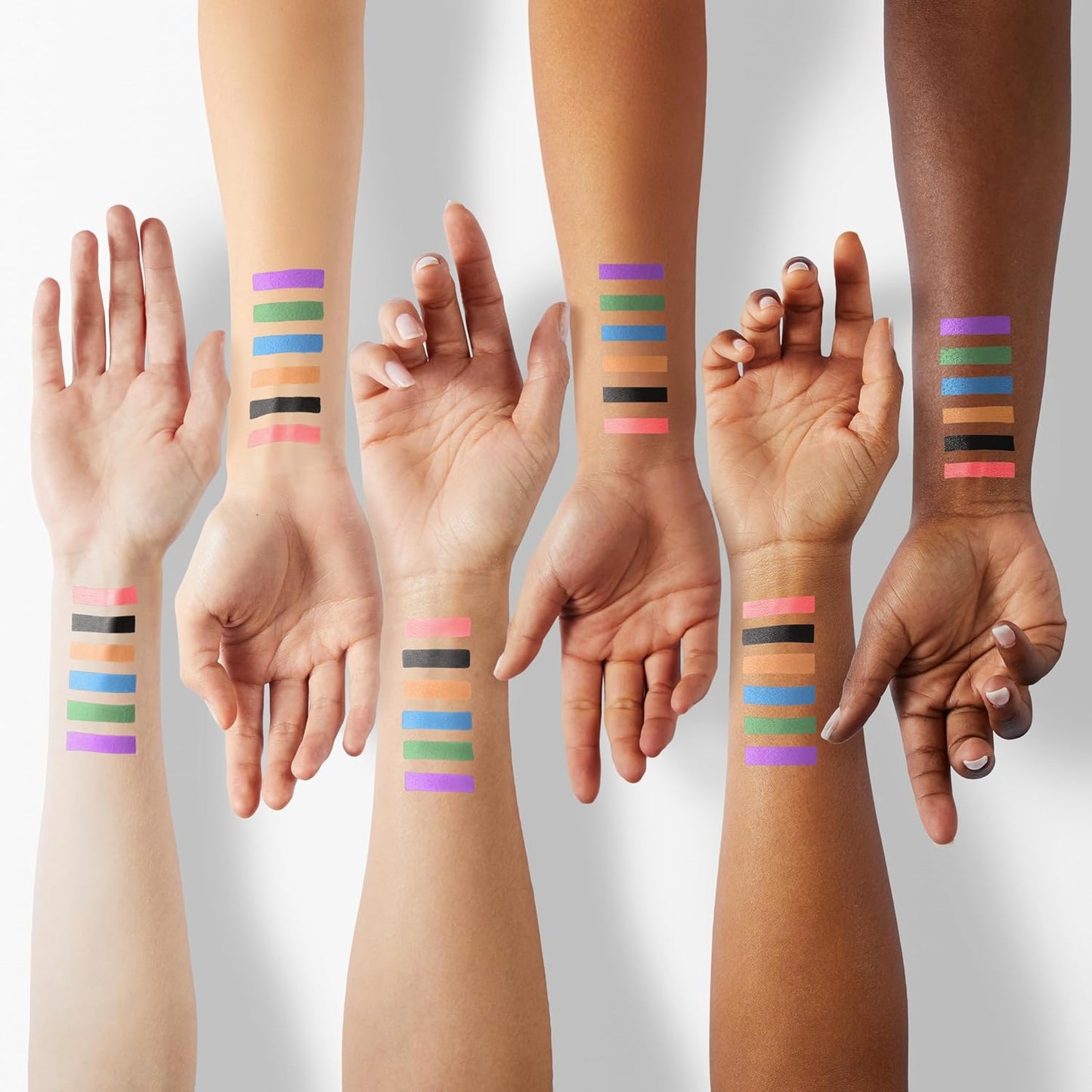 Waterproof Eyeliner - Smudge-Proof Liquid Eyeliner Pen with Precision Tip for Smooth, Long-Lasting Application - Vegan, Hypoallergenic & Gluten-Free Eye Liner - 6 Shades 2mL each Gift Set