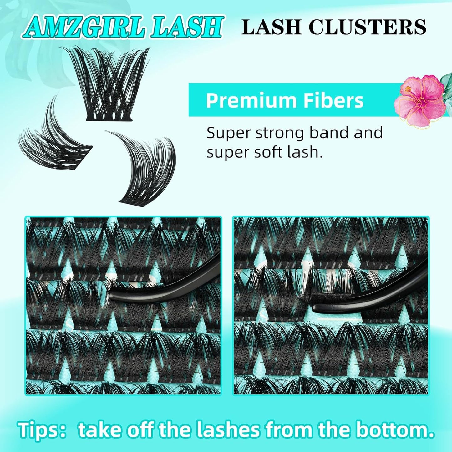 Lash Clusters Wet Look 168Pcs Eyelash Cluster Ultra-Thin Lash Band Eyelashes Extensions Spiky Anime Wide Span Lashes(Tulip,C-10mm)