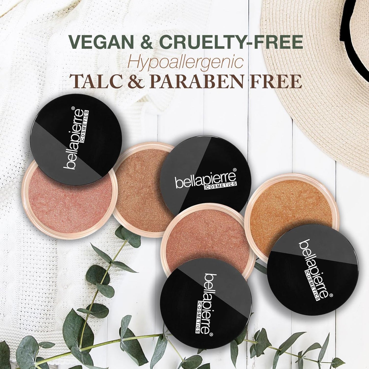 bellapierre Mineral Bronzer - Loose Powder | SPF Protection | Warms Skin Tone for a Sun-Kissed Look | Non-Toxic & Paraben Free - Peony - 0.3 Oz