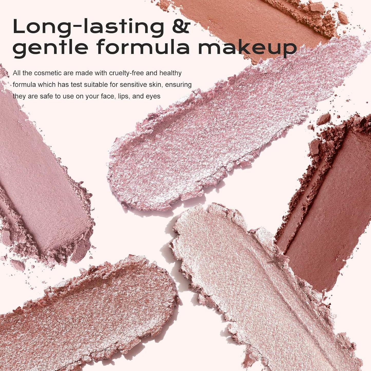 Color Nymph 6 Colors Eyeshadow Makeup Palette | 6-IN-1 Multi-Colored Shimmer & Matte Long-Lasting Travel Size Eye Shadow Make up Kit, Stacked Makeup Design Includes Eyeshadow Brush and Mirror