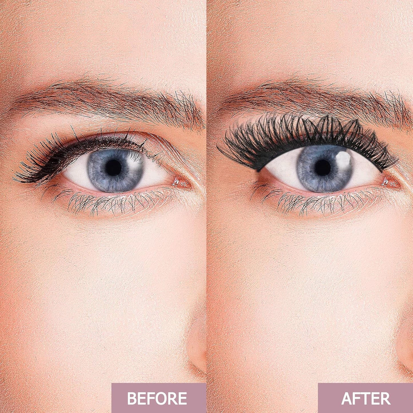 QUEWEL Cluster Lashes 72 Pcs Wide Stem Individual Lashes C/D Curl 8-16mm Length DIY Eyelash Extension False Eyelashes Soft for Personal Makeup Use at Home (honey01-D-8)