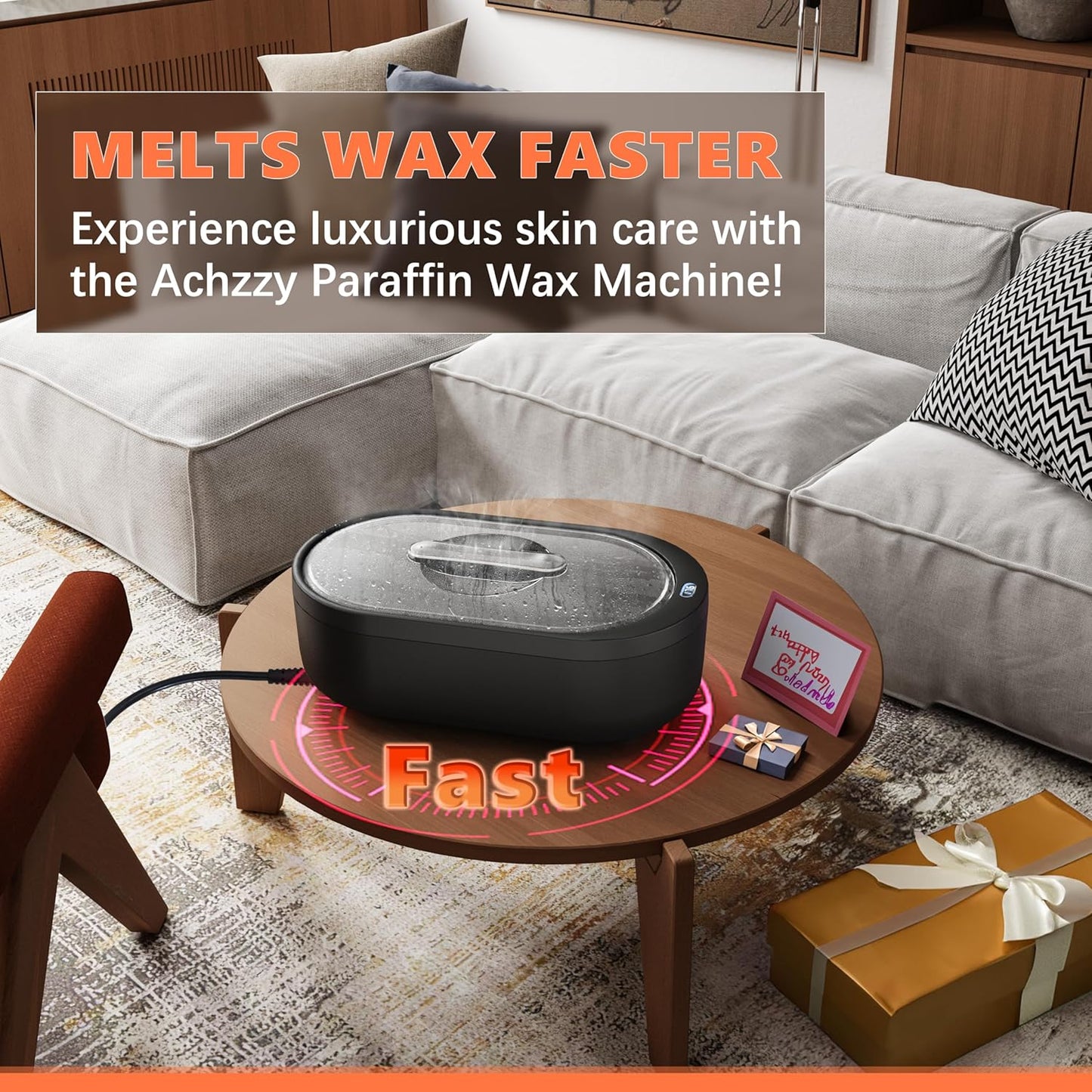 Paraffin Wax Machine for Hand and Feet - 2000ml Paraffin Wax Warmer, Temperature and Reservation Mode, thermostatic Warmer, Nourishing and Moisturizing, Ideal for Home Paraffin Baths