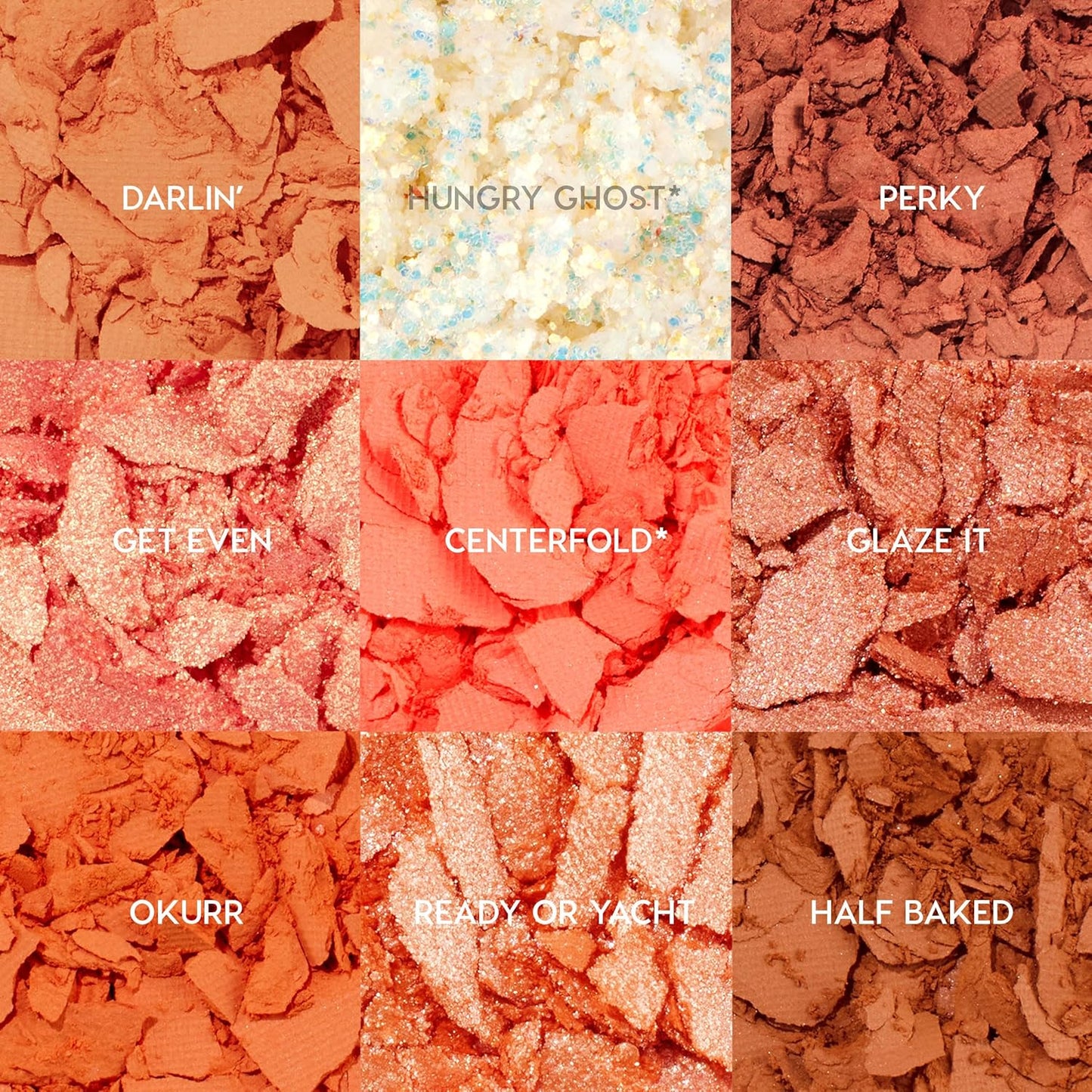 ColourPop Baby Got Peach Shadow Palette - Orange & Coral Shadows with Metallic, Matte and Glitter Finishes - High-Pigment Makeup with a Long-Wearing Formula (0.3 oz)
