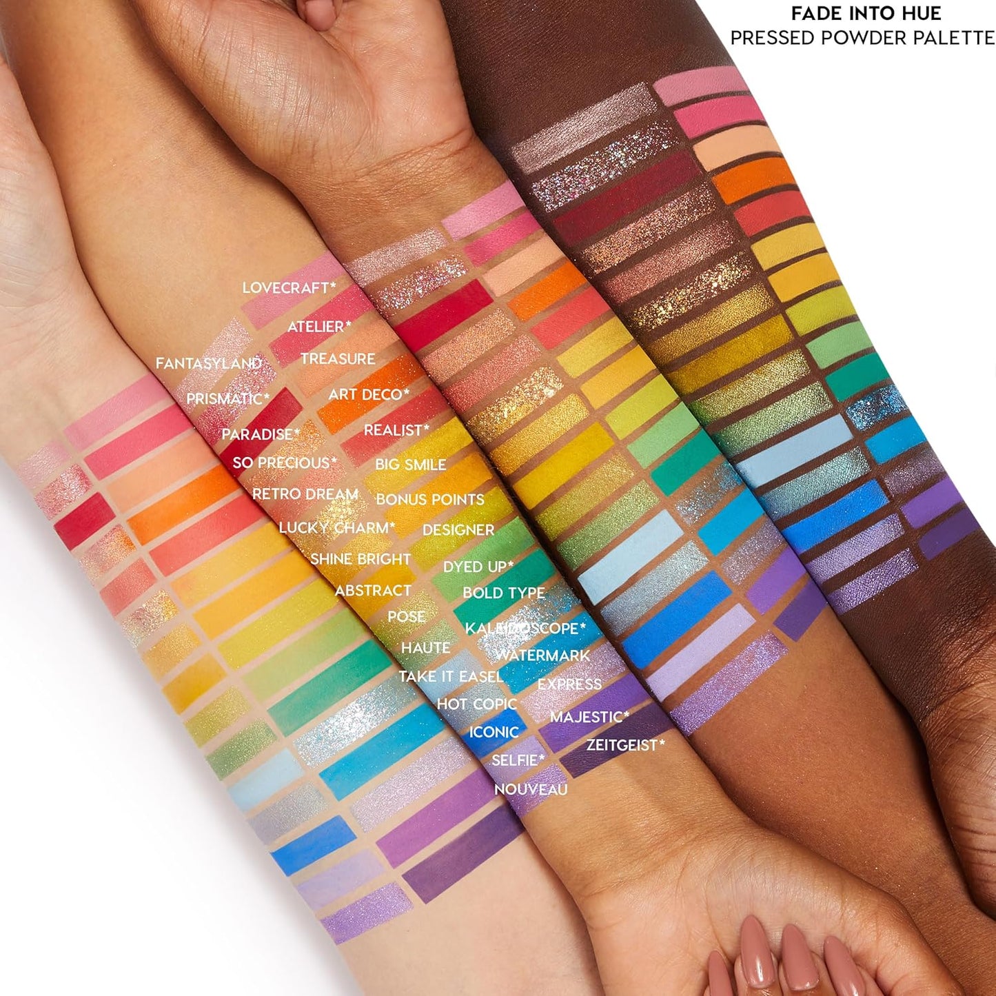 Colourpop Fade Into Hue Eyeshadow Palette - Multi-Color Eye Makeup Palette with Matte, Metallic & Glitter Finishes - High-Pigment Eye Makeup with a Long-Wearing Formula (0.8 oz)