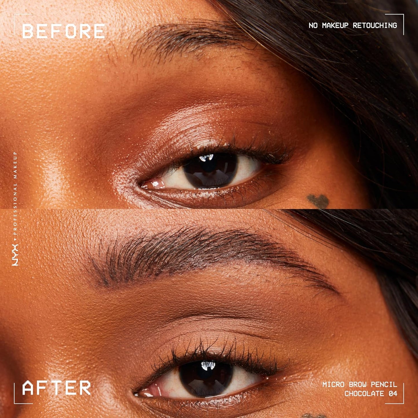 NYX PROFESSIONAL MAKEUP Micro Brow Pencil, Precise Eyebrow Pencil - Chocolate