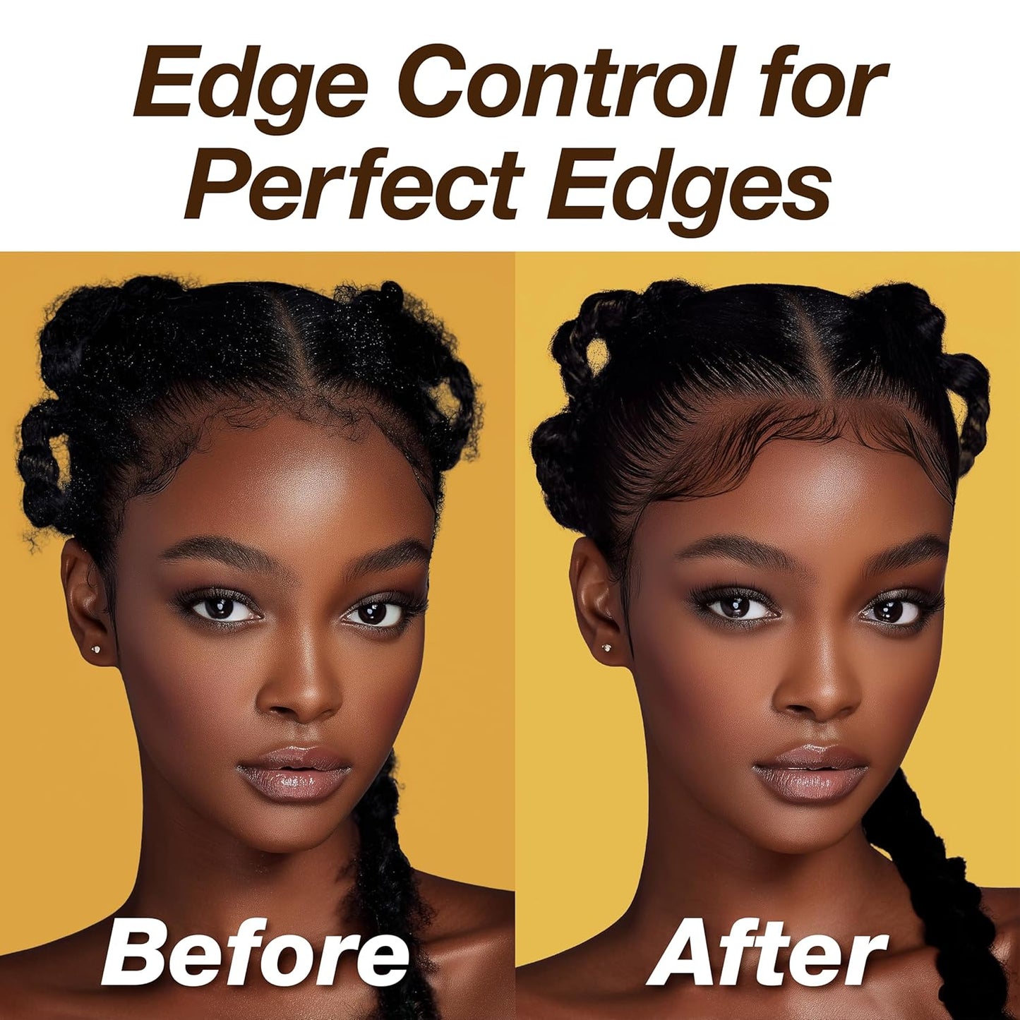 Edge Lux Edge Gro+ Real 24K Gold Repairing Edge Control Gel with Castor Oil, Biotin, Miracle Mineral, and Pearl Powder - Strengthening Hair Gel for All Hair Types, 3.53 Ounce