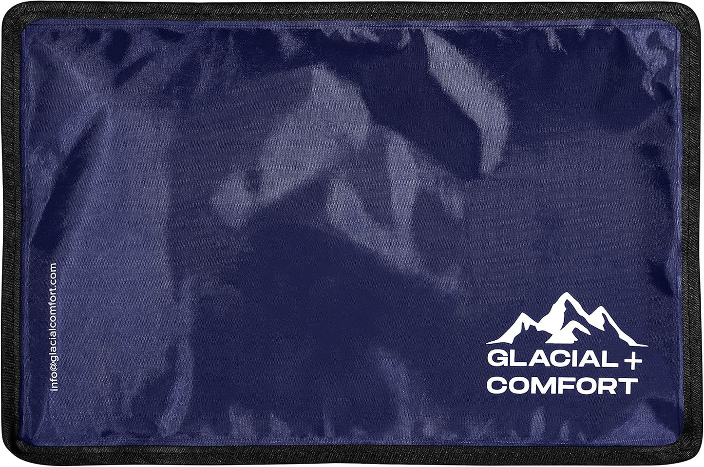 Glacial Comfort Gel Ice Pack for Injuries Reusable - (12" x 8") Cold Pads for Back Pain, Hip, Knee, Shoulder, Muscle Strains, Migraine & Postpartum Recovery with Flex Technology - Compression Pad.